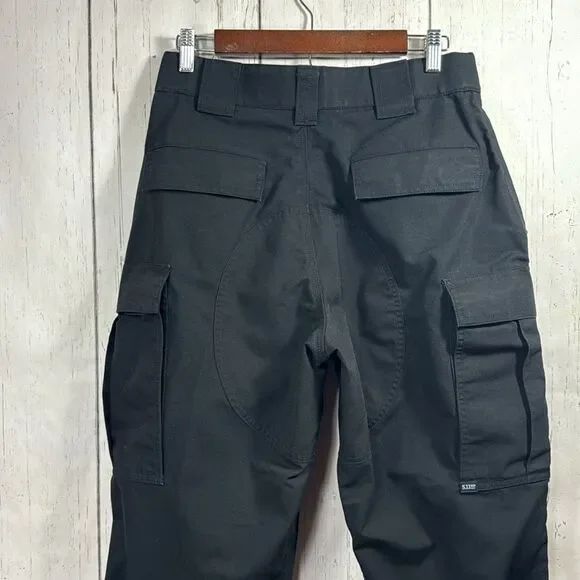 5.11 Tactical Mens Black Cargo Outdoor Hiking Pockets Preppy Pants - Picture 8 of 16